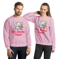 Cat Lovers Cupid® Unisex Sweatshirt - Image 4