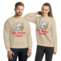 Cat Lovers Cupid® Unisex Sweatshirt - Image 3