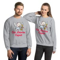 Cat Lovers Cupid® Unisex Sweatshirt - Image 2